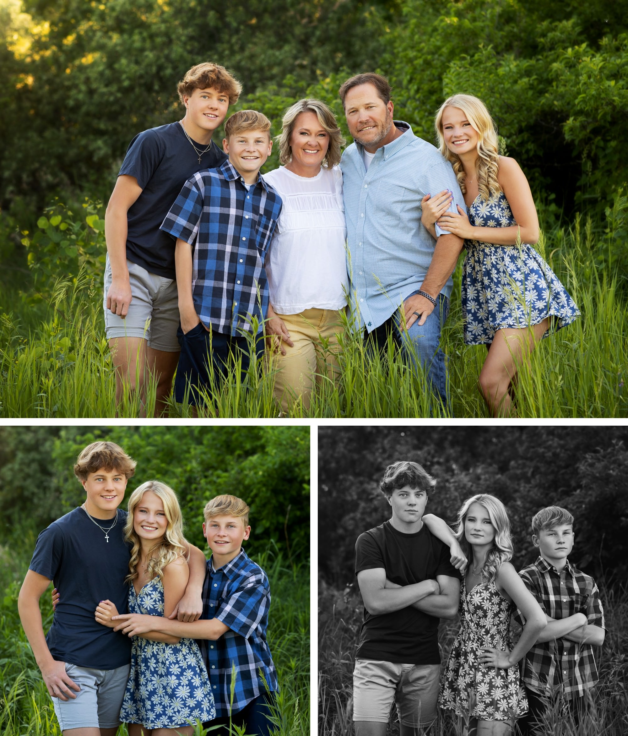 On-location family session for Becker mn family photos