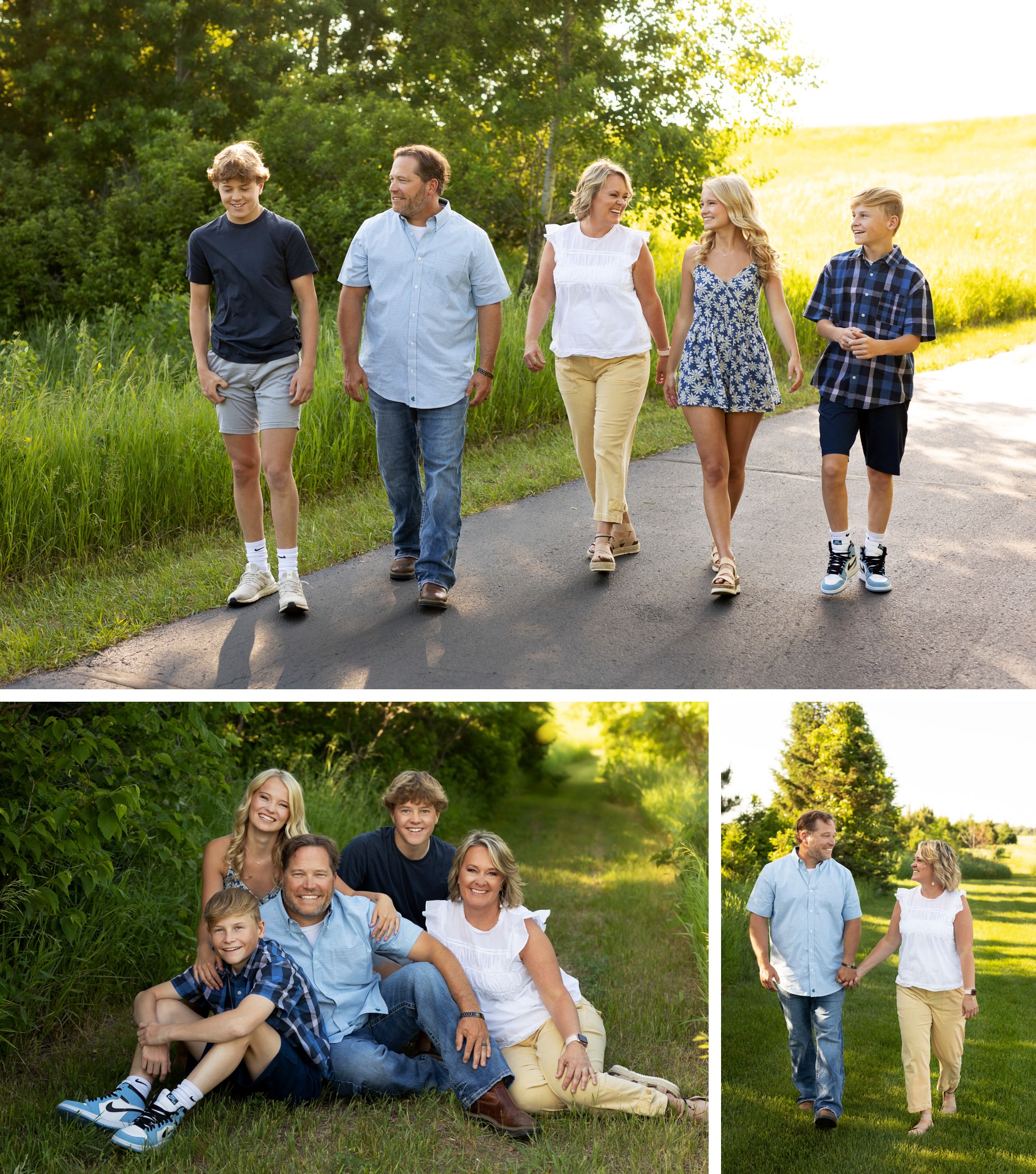 causal family photos at home in Becker Minnesota