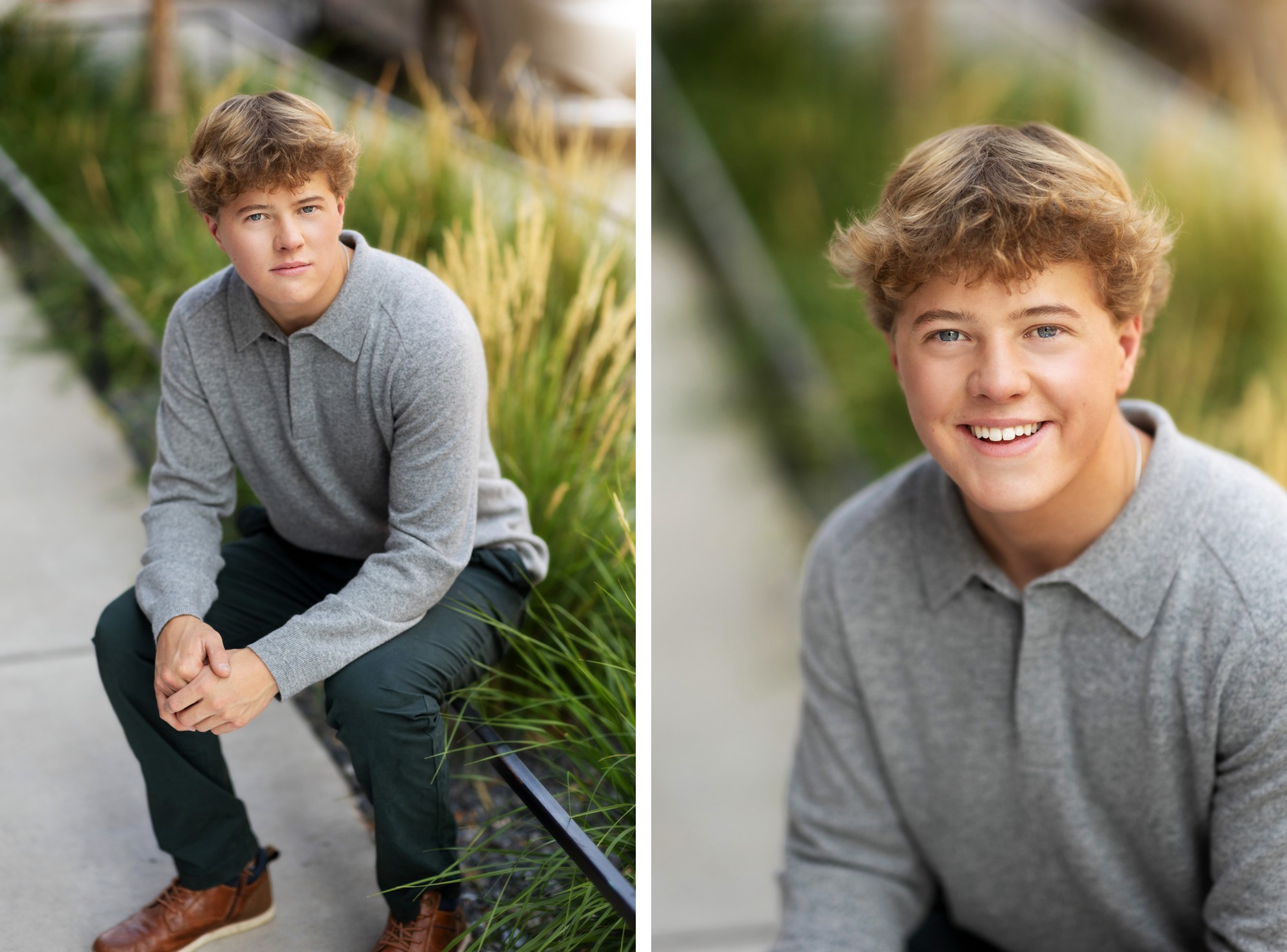 Fun senior pictures for guys in downtown Minneapolis