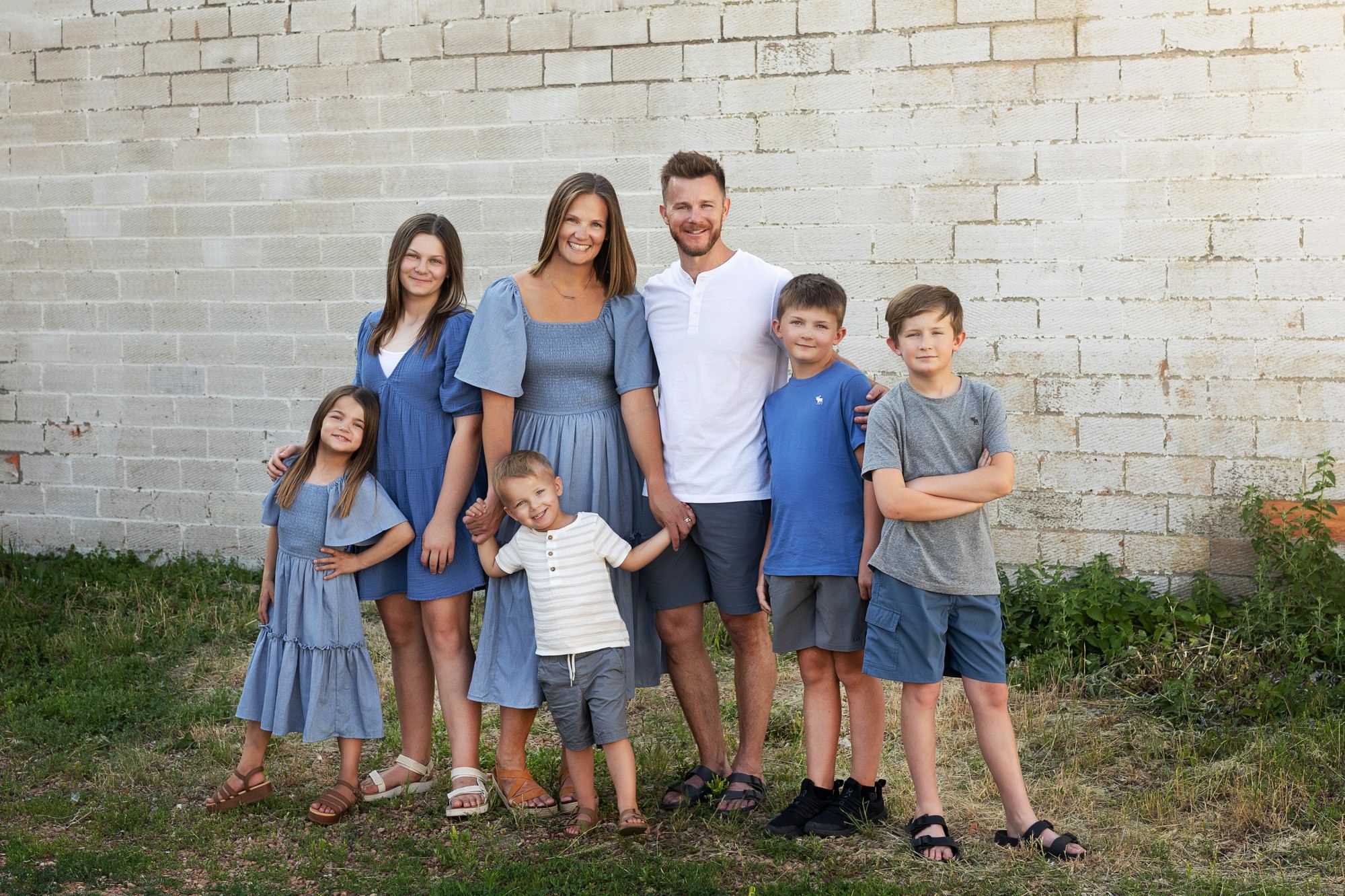 Fun summer family photos with young children in Buffalo Minnesota