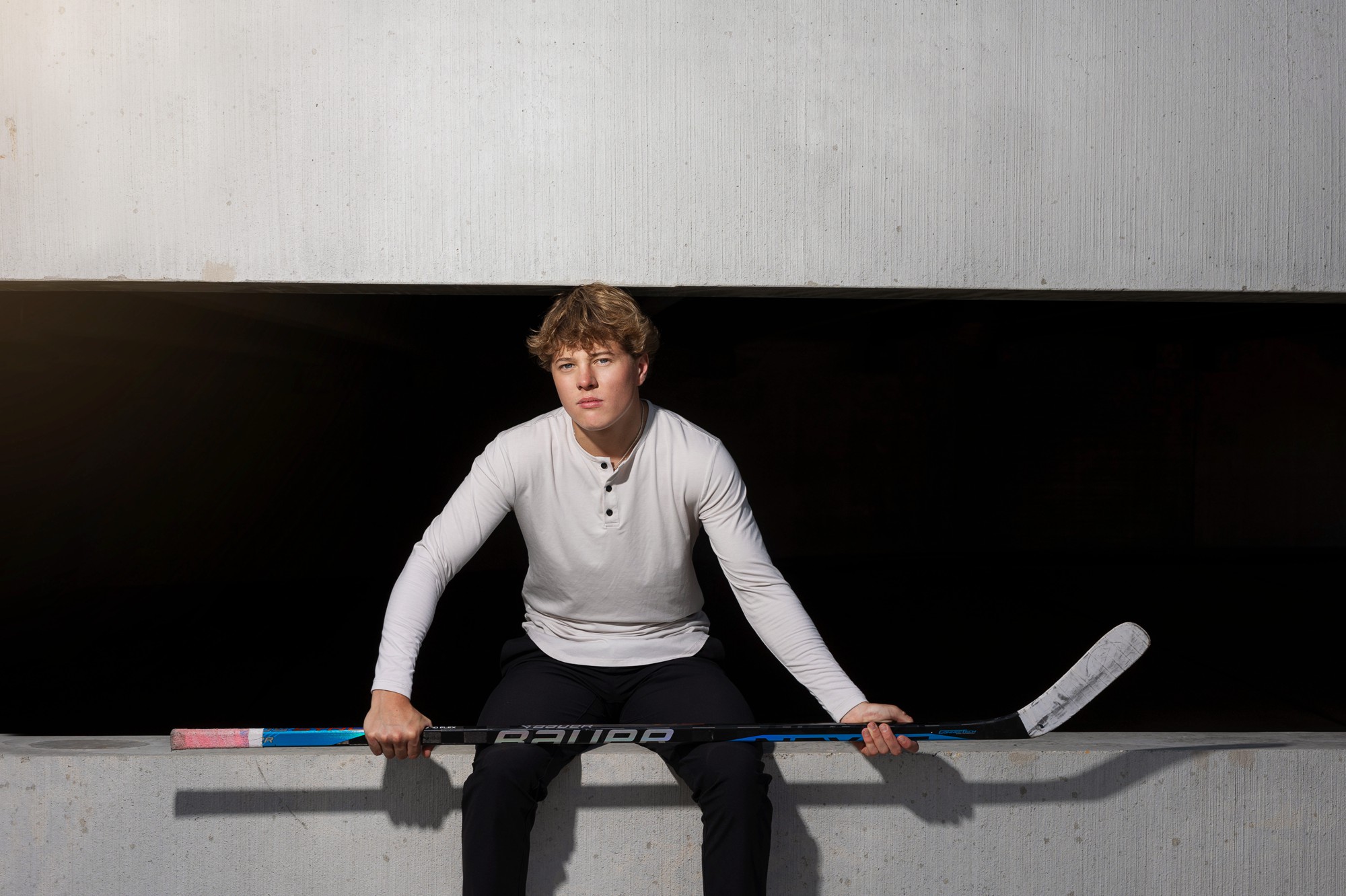 Hockey Photos of Becker MN High School Senior Guy