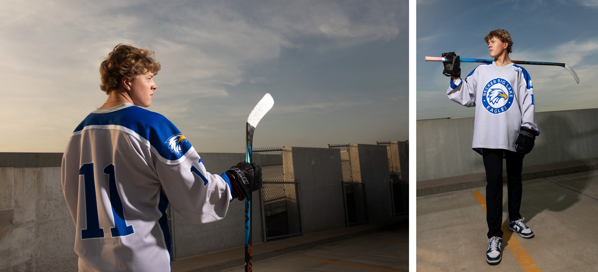 Skyline Hockey Senior Pics of Minnesota Senior Guy
