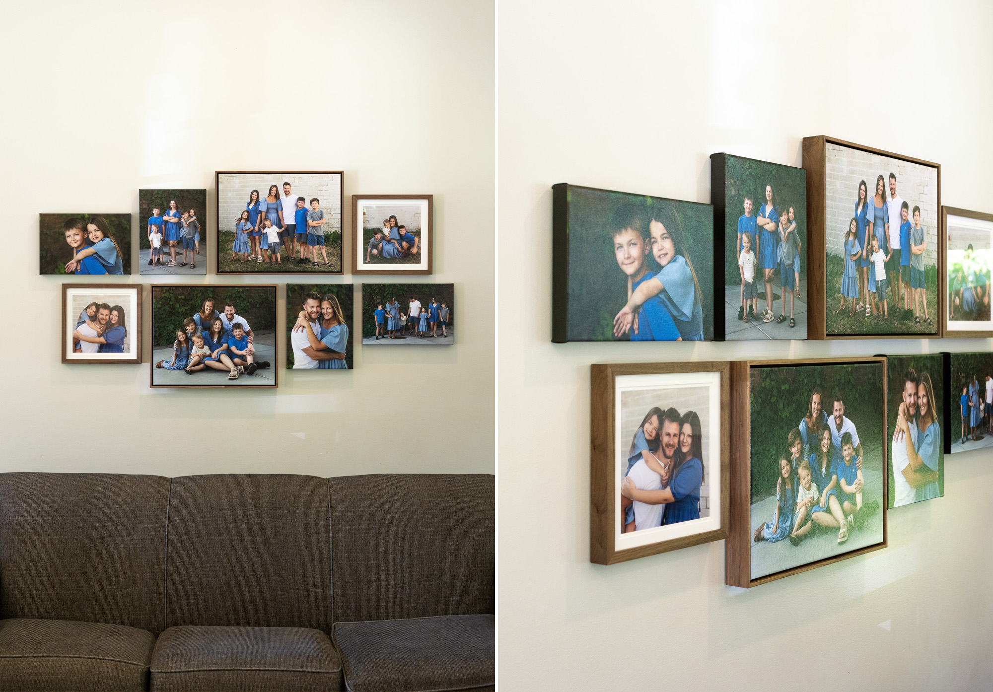 Custom Designed Photo Wall Collection for by Minnesota Photographer Adam Hommerding