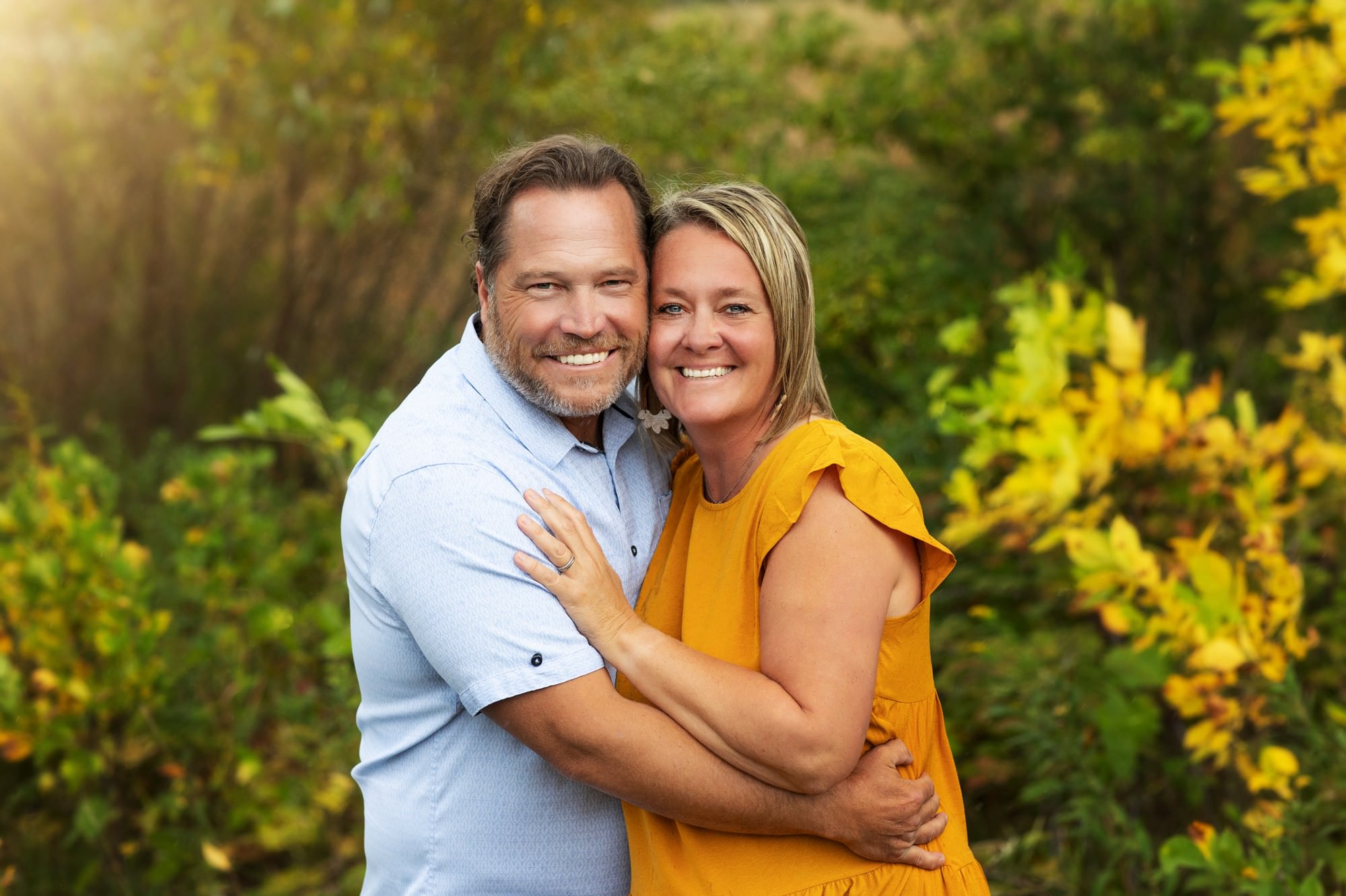 St.Cloud Family Session Couple photo in fall colors