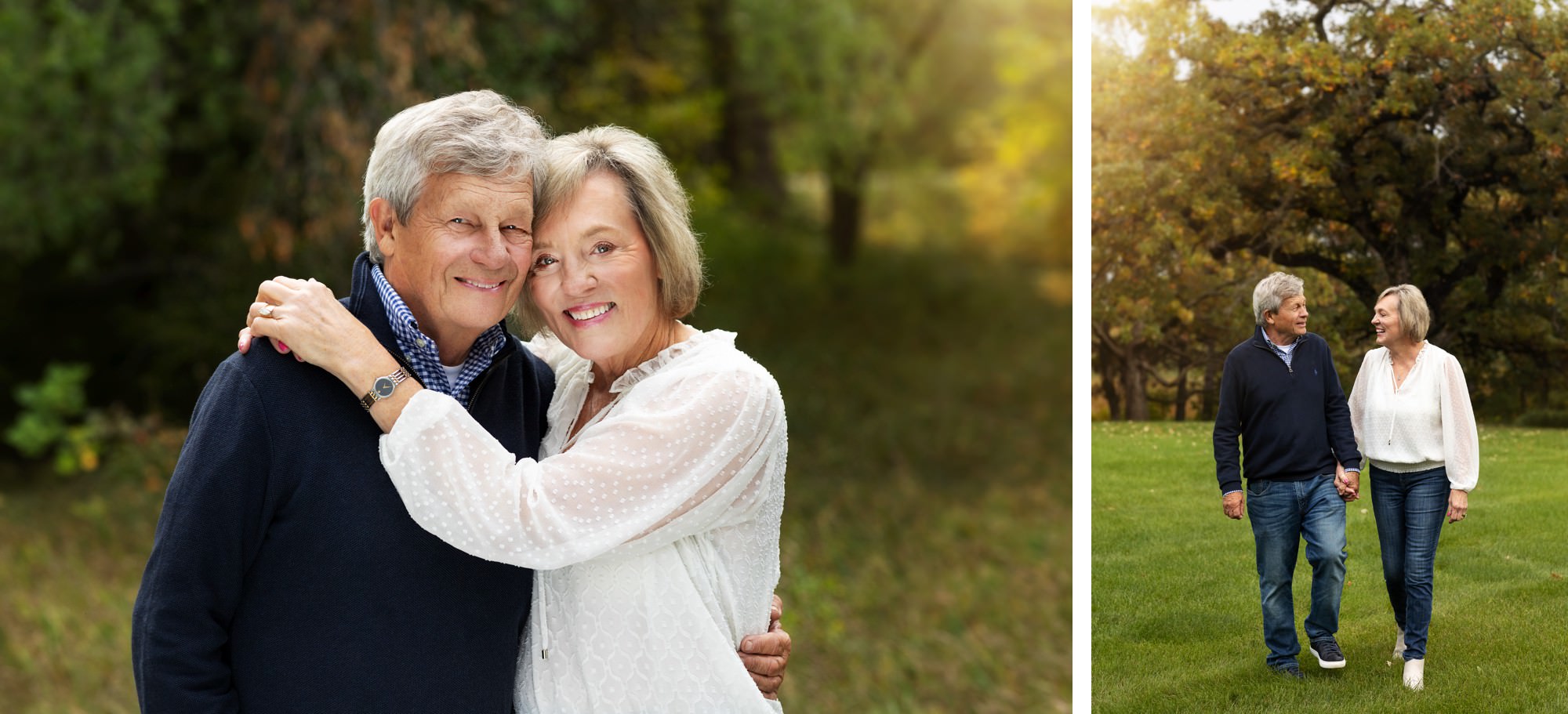 50th Anniversary photos of happy couple during MN family session