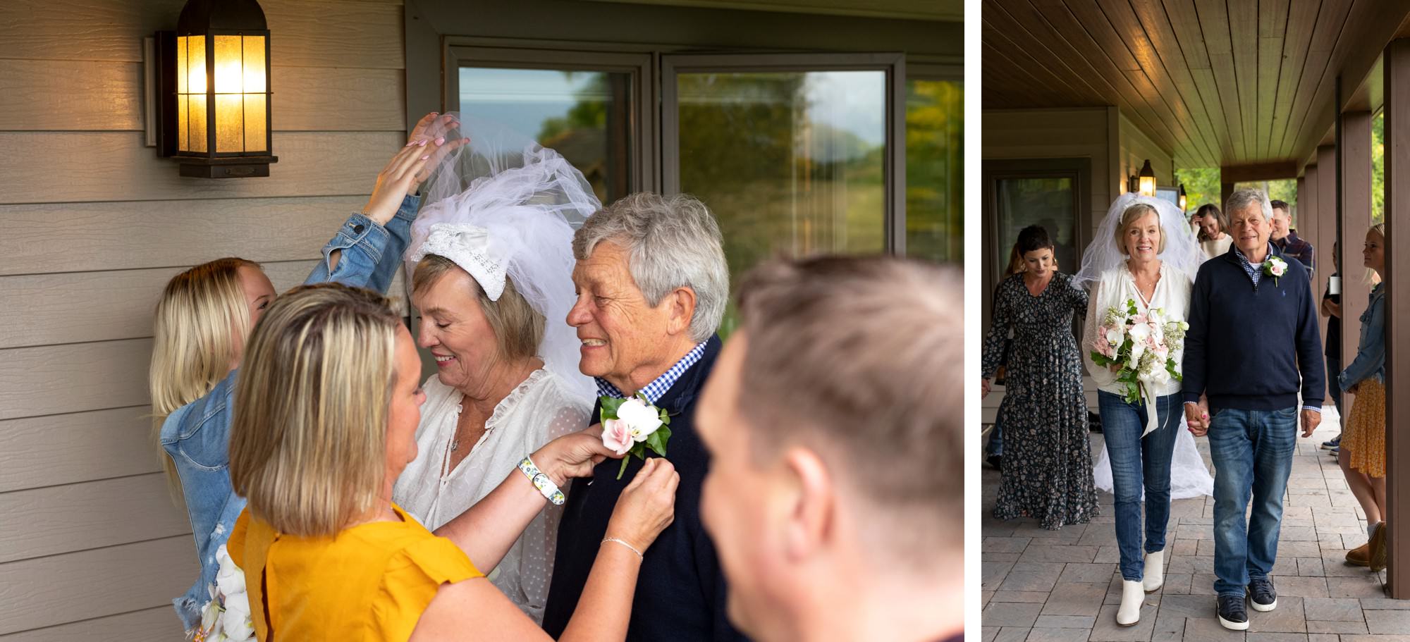 Surprise Vow Renewal after extended family session