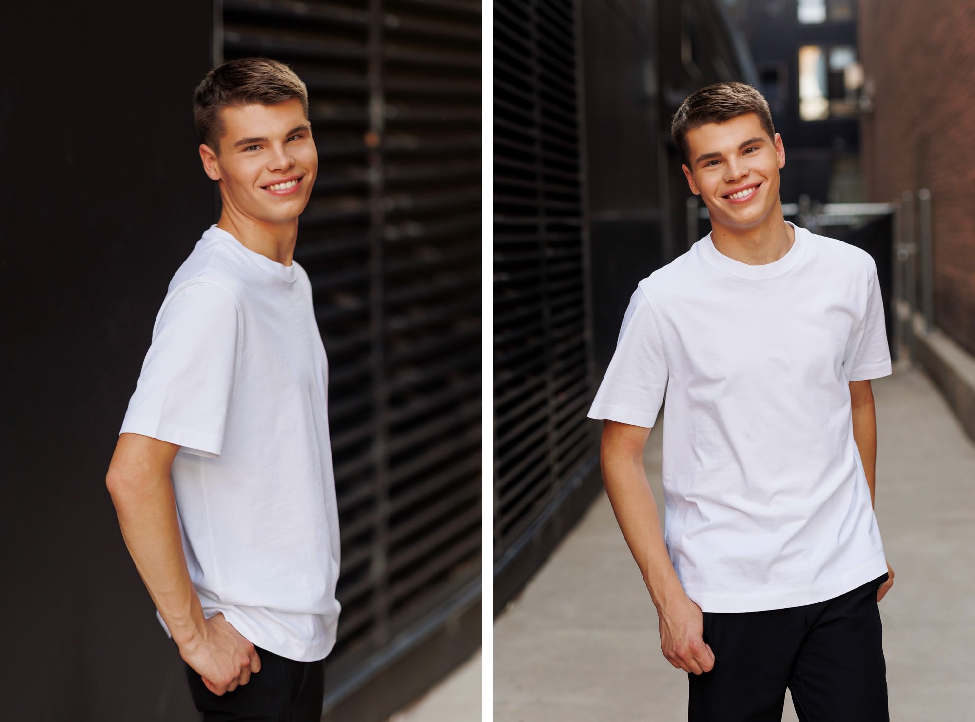 smiley senior guy photos of Minneapolis senior boy