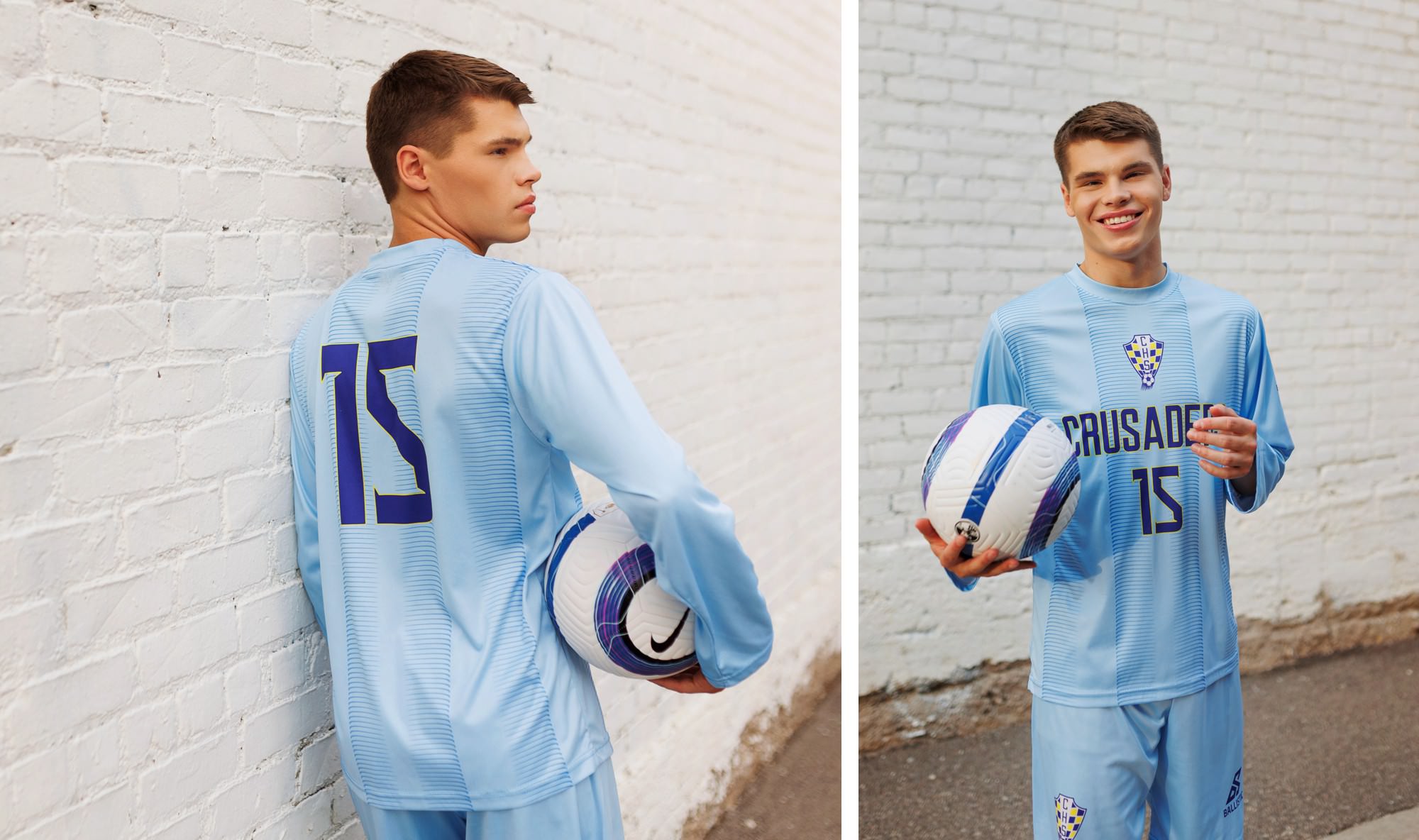 Cathedral Crusaders soccer photos of high school senior graduate Jack